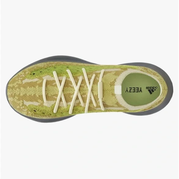 NIB Adidas Yeezy 380 Boost Slip On Hylte Green Yellow Highlight Size 10